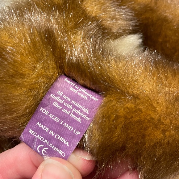 First & Main Stuffed Toy Plush Rabbit “Rare Hare” Brown & White - Picture 3 of 10